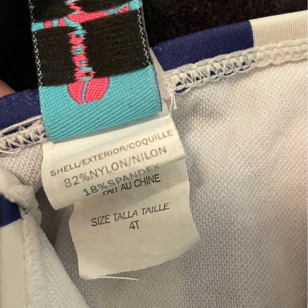 5for$20-Beach Native toddler navy,off-white,pink halter &tiered top bikini-Sz 4T - Picture 12 of 13
